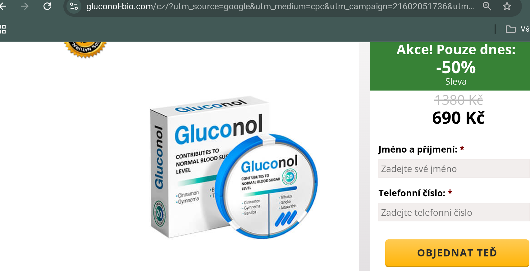 gluconol podvod