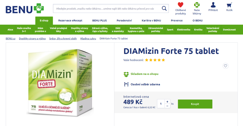 diamizin forte recenze